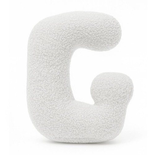 Alphabet Letter Pillow Off White | Bearly G