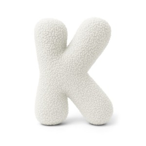 Alphabet Letter Pillow Off White | Bearly K
