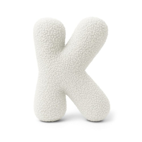 Alphabet Letter Pillow Off White | Bearly K