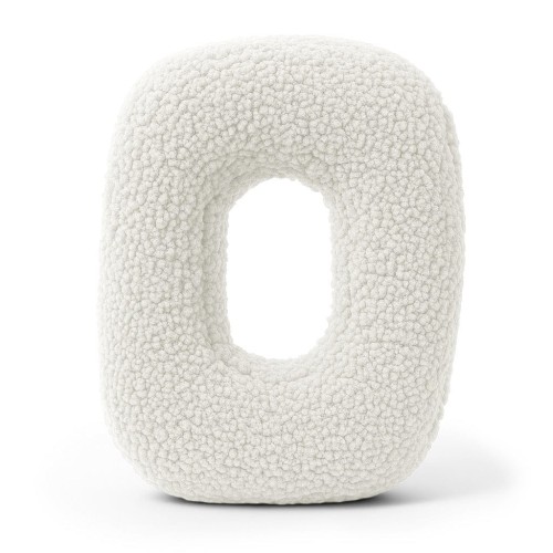 Alphabet Letter Pillow Off White | Bearly O