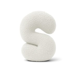 Alphabet Letter Pillow Off White | Bearly S