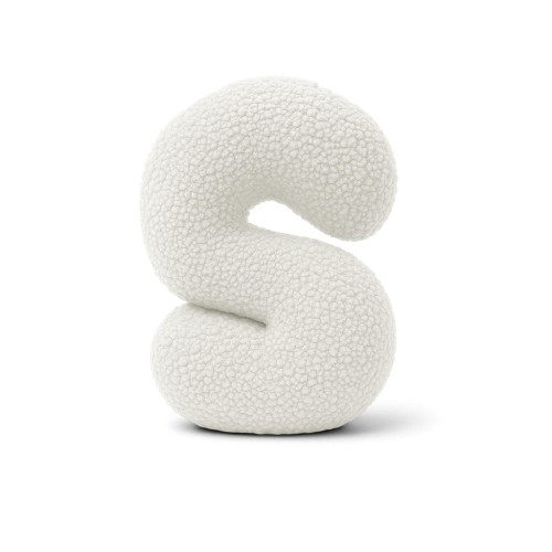 Alphabet Letter Pillow Off White | Bearly S