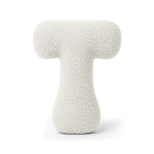 Alphabet Letter Pillow Off White | Bearly T