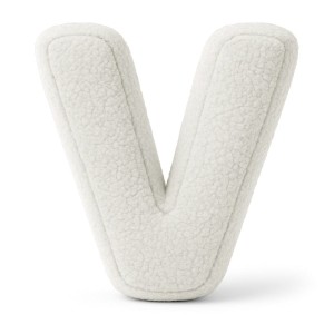 Alphabet Letter Pillow Off White | Bearly V