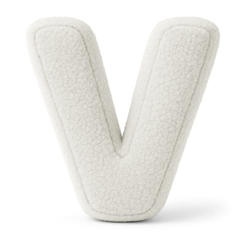 Alphabet Letter Pillow Off White | Bearly V
