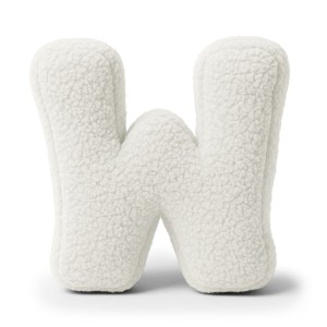 Alphabet Letter Pillow Off White | Bearly W
