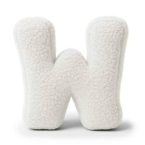 Alphabet Letter Pillow Off White | Bearly W