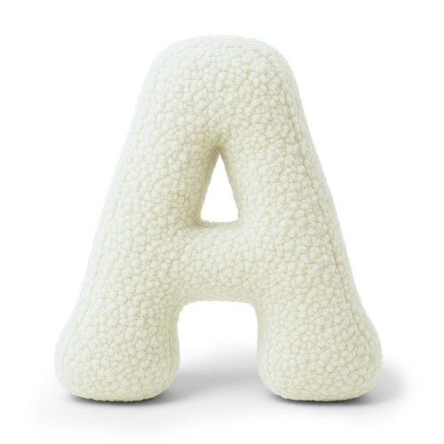 Alphabet Letter Pillow Cream | Bearly A