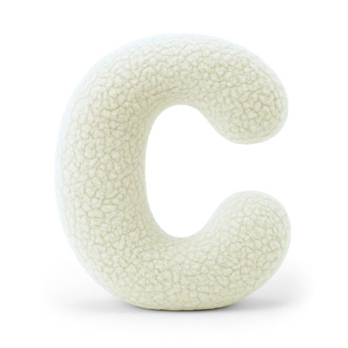 Alphabet Letter Pillow Cream | Bearly C