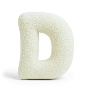 Alphabet Letter Pillow Cream | Bearly D