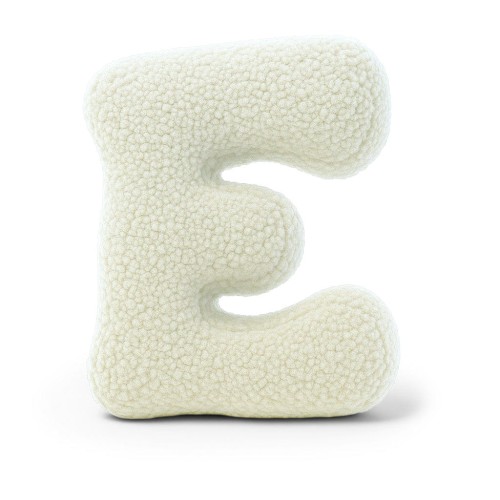 Alphabet Letter Pillow Cream | Bearly E