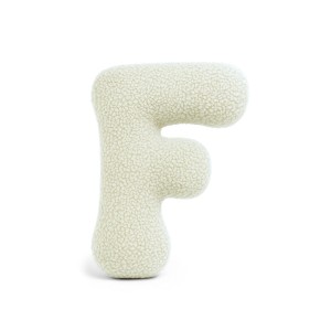 Alphabet Letter Pillow Cream | Bearly F
