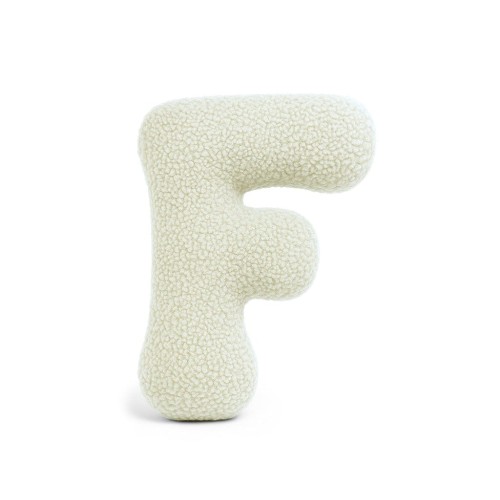 Alphabet Letter Pillow Cream | Bearly F