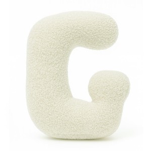 Alphabet Letter Pillow Cream | Bearly G