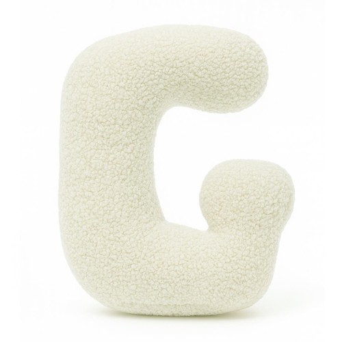 Alphabet Letter Pillow Cream | Bearly G