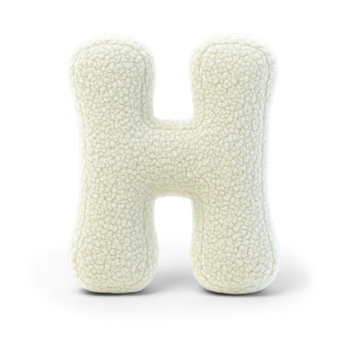 Alphabet Letter Pillow Cream | Bearly H
