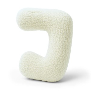 Alphabet Letter Pillow Cream | Bearly J