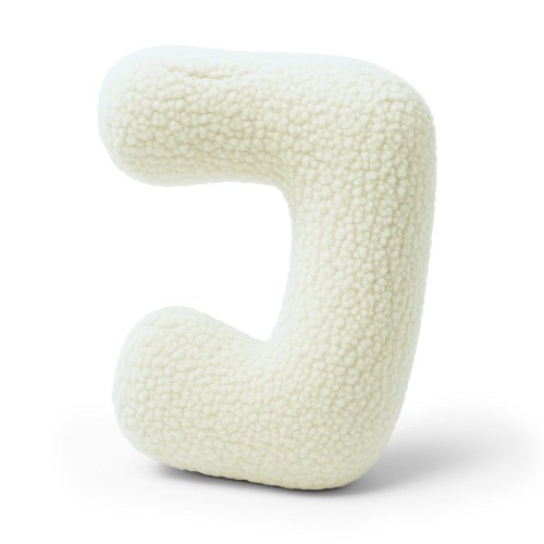 Alphabet Letter Pillow Cream | Bearly J