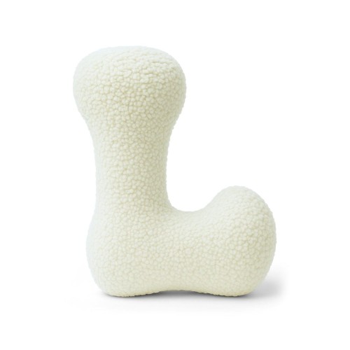 Alphabet Letter Pillow Cream | Bearly L