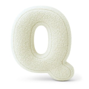 Alphabet Letter Pillow Cream | Bearly Q