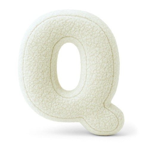 Alphabet Letter Pillow Cream | Bearly Q