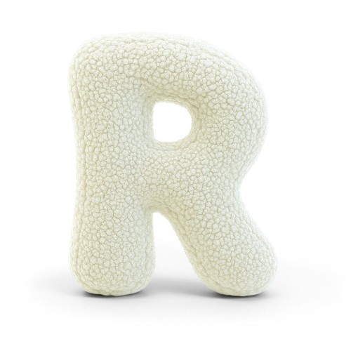 Alphabet Letter Pillow Cream | Bearly R