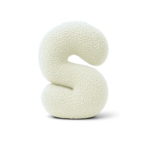 Alphabet Letter Pillow Cream | Bearly S
