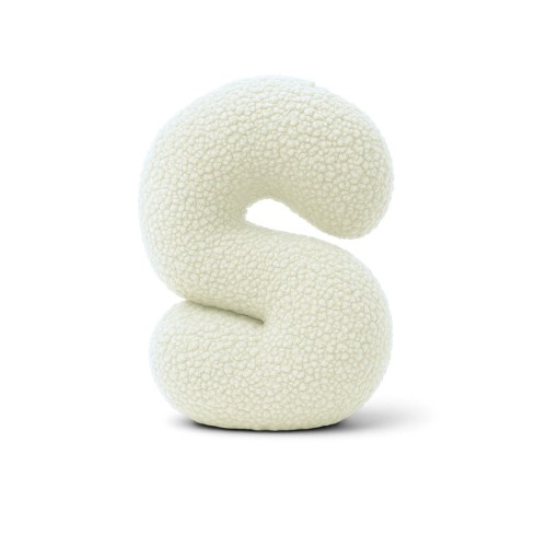Alphabet Letter Pillow Cream | Bearly S