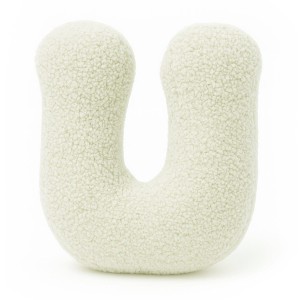 Alphabet Letter Pillow Cream | Bearly U