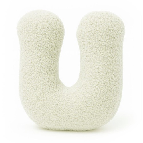 Alphabet Letter Pillow Cream | Bearly U