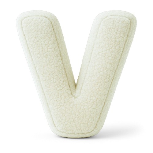 Alphabet Letter Pillow Cream | Bearly V