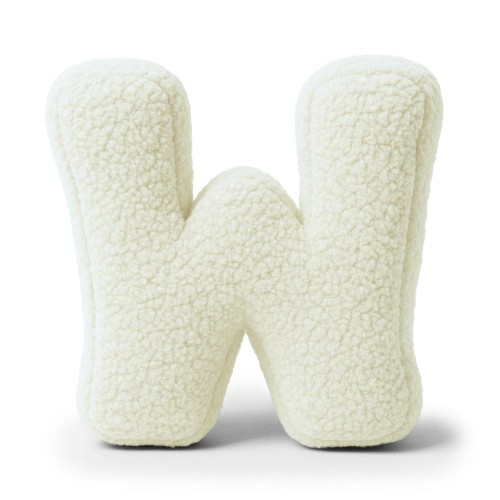 Alphabet Letter Pillow Cream | Bearly W