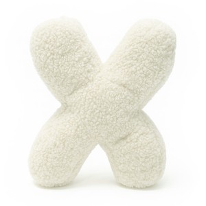 Alphabet Letter Pillow Cream | Bearly X