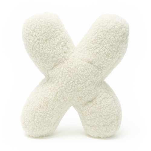 Alphabet Letter Pillow Cream | Bearly X