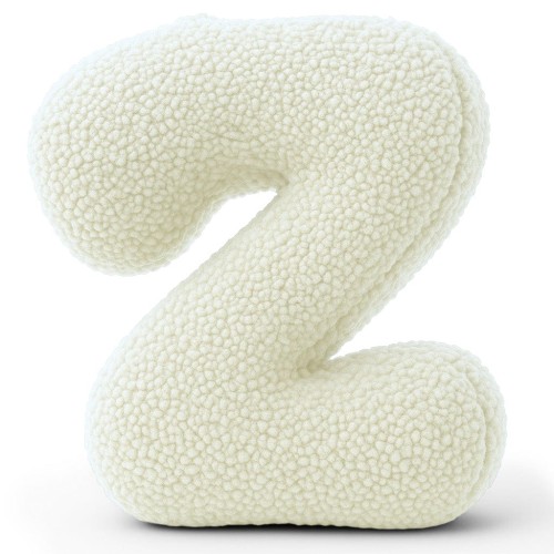 Alphabet Letter Pillow Cream | Bearly Z