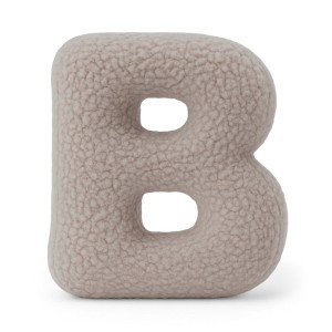 Alphabet Letter Pillow Light Gray | Bearly B