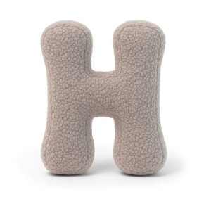 Alphabet Letter Pillow Light Gray | Bearly H