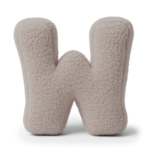 Alphabet Letter Pillow Light Gray | Bearly W