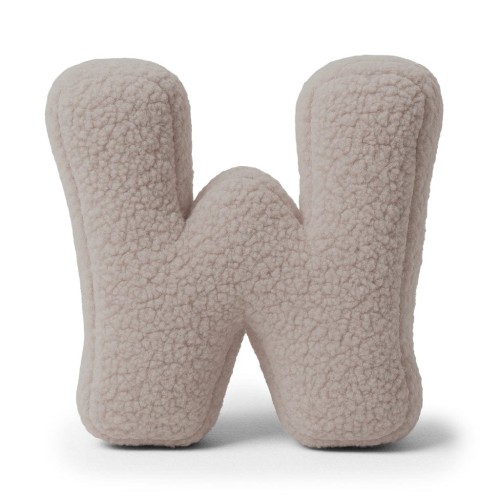 Alphabet Letter Pillow Light Gray | Bearly W