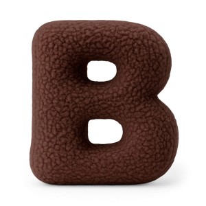 Alphabet Letter Pillow Dark Brown | Bearly B