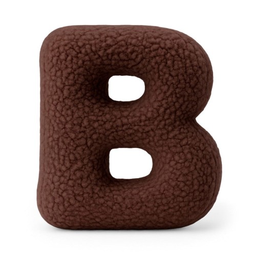 Alphabet Letter Pillow Dark Brown | Bearly B