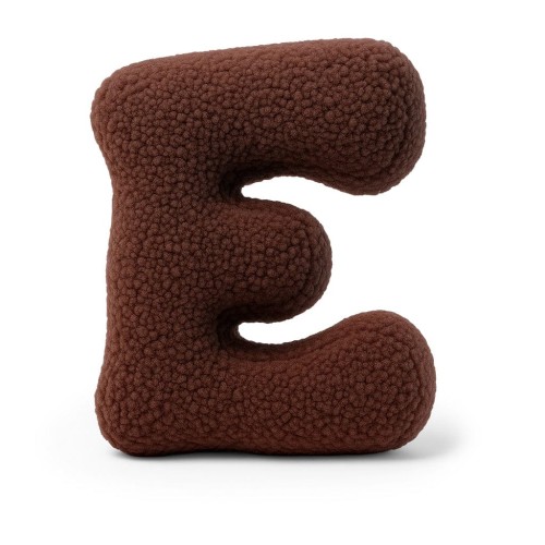 Alphabet Letter Pillow Dark Brown | Bearly E