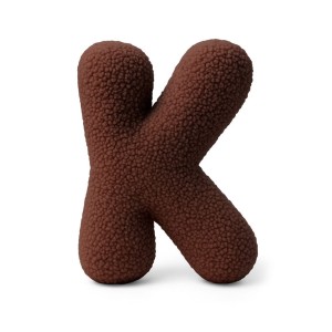 Alphabet Letter Pillow Dark Brown | Bearly K