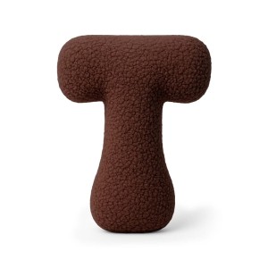 Alphabet Letter Pillow Dark Brown | Bearly T