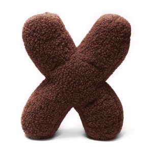 Alphabet Letter Pillow Dark Brown | Bearly X