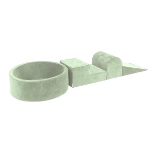 Velvet Kids Foam Climbing Blocks Sage Green - Baby Soft Play Set without balls