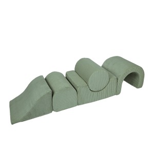 Aesthetic Baby Soft Play Set, 5 Elements, Olive Green