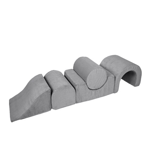 Aesthetic Baby Soft Play Set, 5 Elements, Gray