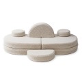 Modular Sofa for Kids Coccolo – 6 Pieces | Bearly dark-brown