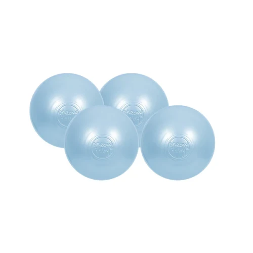 Soft Plastic Balls 7cm for the Ball Pit 25 pcs, Babyblue  Pearl